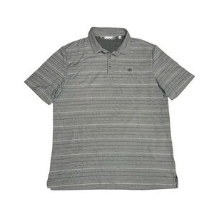 Travis Mathew Gray Polo Shirt Classic Casual Design